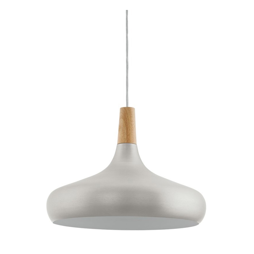 Eglo - Chandelier on a string 1xE27/40W/230V d. 40 cm silver - FSC certified