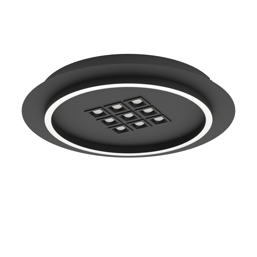Eglo - LED Dimmable ceiling light LED/21,4W/230V 2700-6500K black + remote control