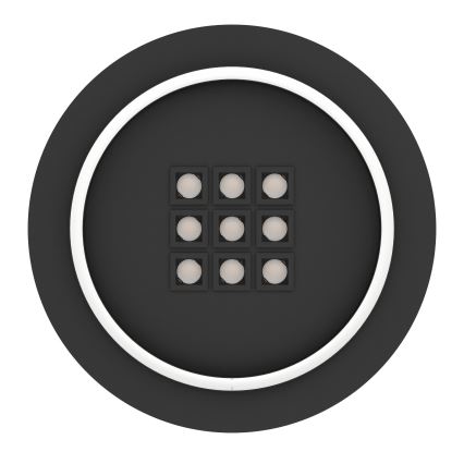 Eglo - LED Dimmable ceiling light LED/21,4W/230V 2700-6500K black + remote control