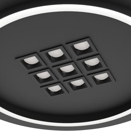 Eglo - LED Dimmable ceiling light LED/21,4W/230V 2700-6500K black + remote control