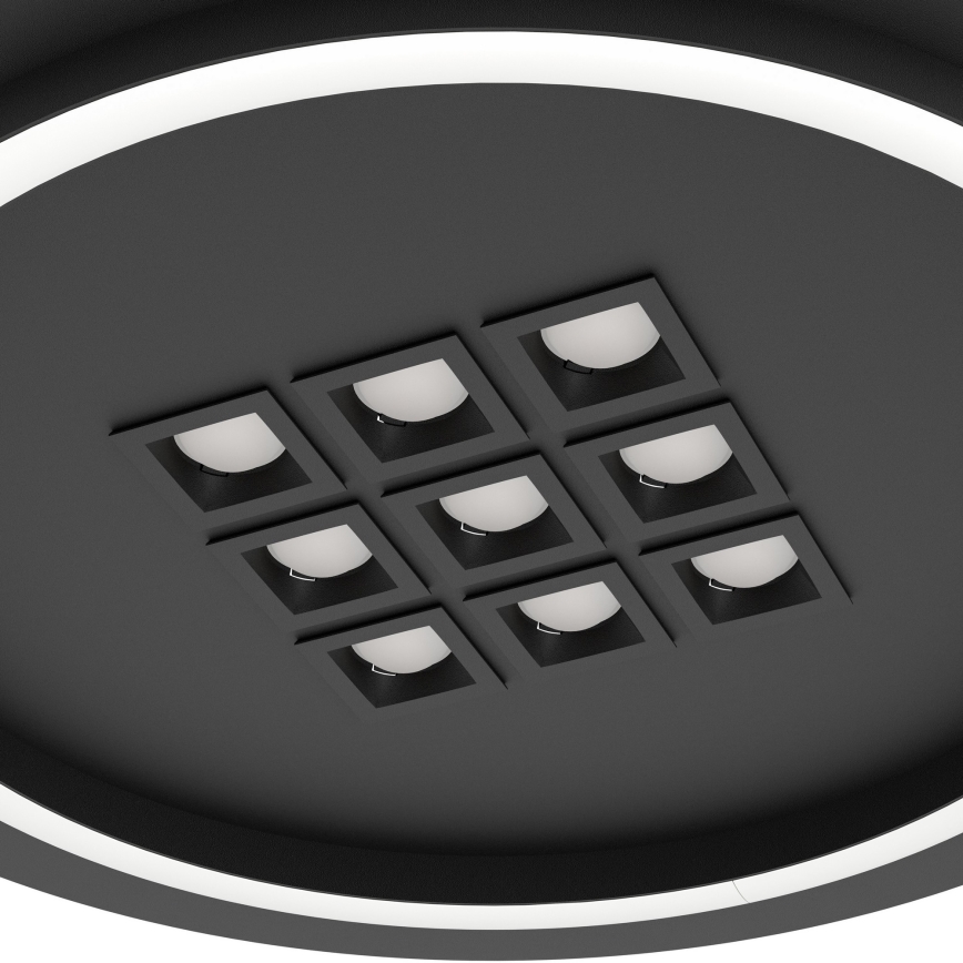 Eglo - LED Dimmable ceiling light LED/21,4W/230V 2700-6500K black + remote control