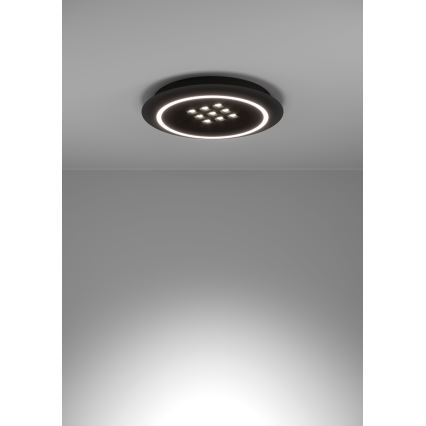 Eglo - LED Dimmable ceiling light LED/21,4W/230V 2700-6500K black + remote control