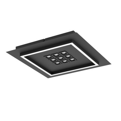 Eglo - LED Dimmable ceiling light LED/21,4W/230V 2700-6500K black + remote control