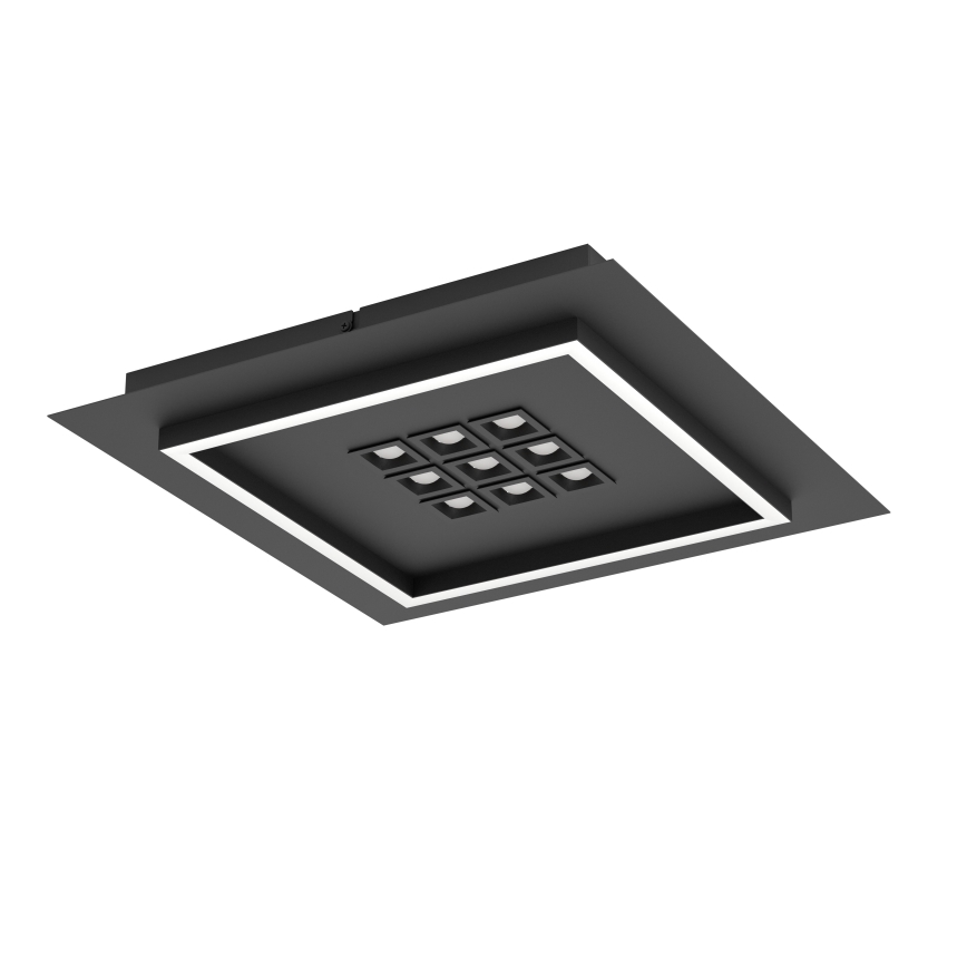 Eglo - LED Dimmable ceiling light LED/21,4W/230V 2700-6500K black + remote control