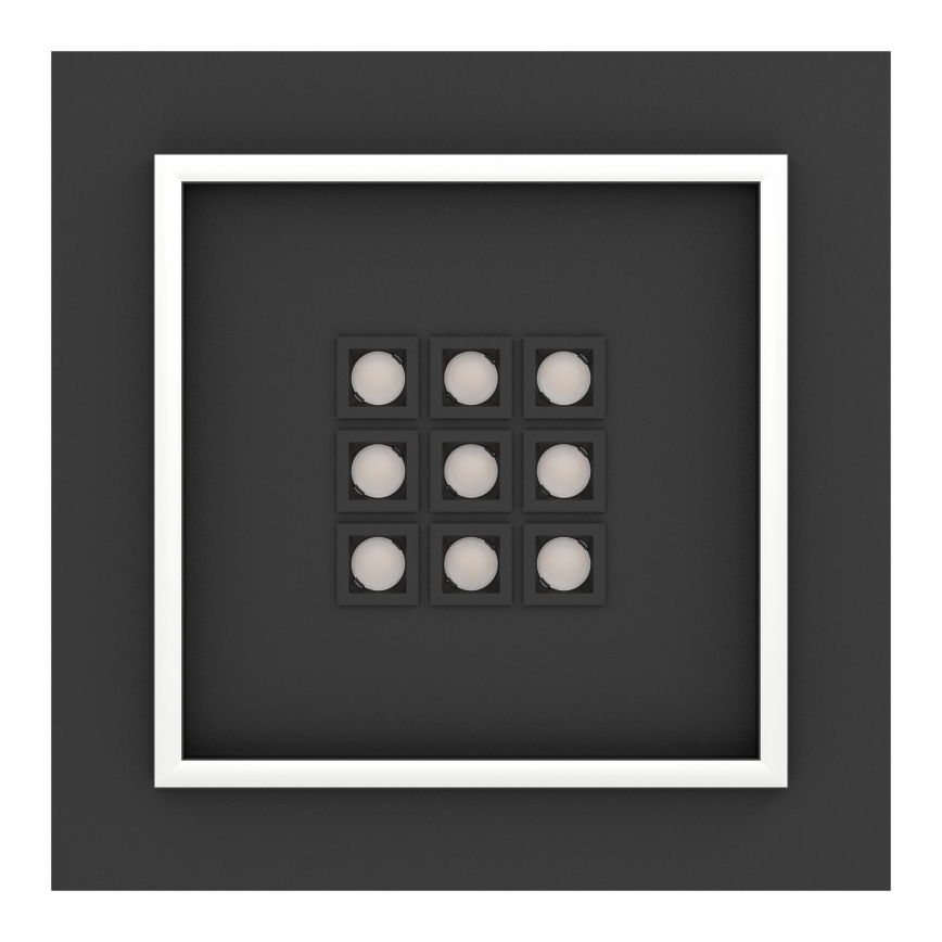 Eglo - LED Dimmable ceiling light LED/21,4W/230V 2700-6500K black + remote control