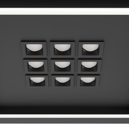 Eglo - LED Dimmable ceiling light LED/21,4W/230V 2700-6500K black + remote control
