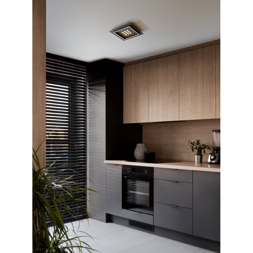 Eglo - LED Dimmable ceiling light LED/21,4W/230V 2700-6500K black + remote control