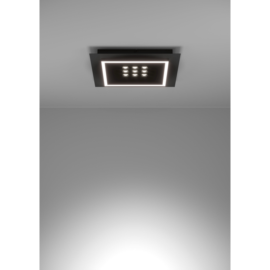Eglo - LED Dimmable ceiling light LED/21,4W/230V 2700-6500K black + remote control
