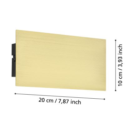 Eglo - LED Wall light LED/6W/230V 3000K gold