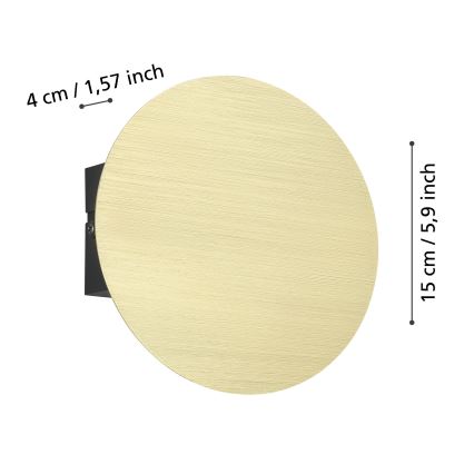 Eglo - LED Wall light LED/4W/230V 3000K gold
