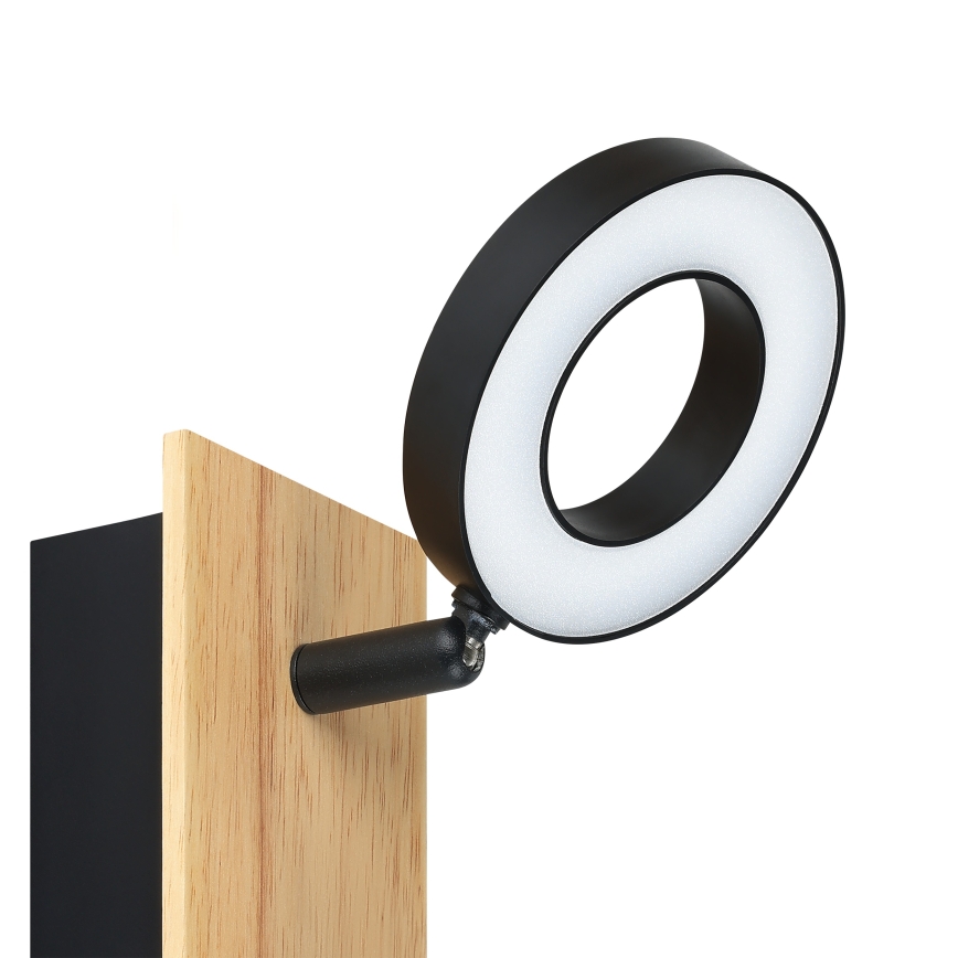 Eglo - LED Wall Spotlight LED/4.2W/230V Black/Brown