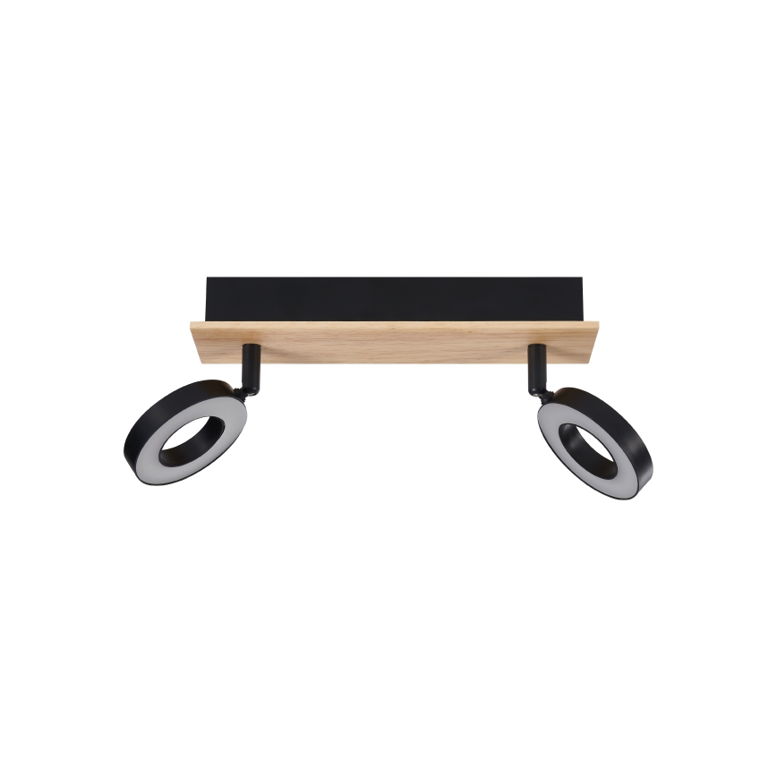 Eglo - LED spotlight 2xLED/4,2W/230V black/brown