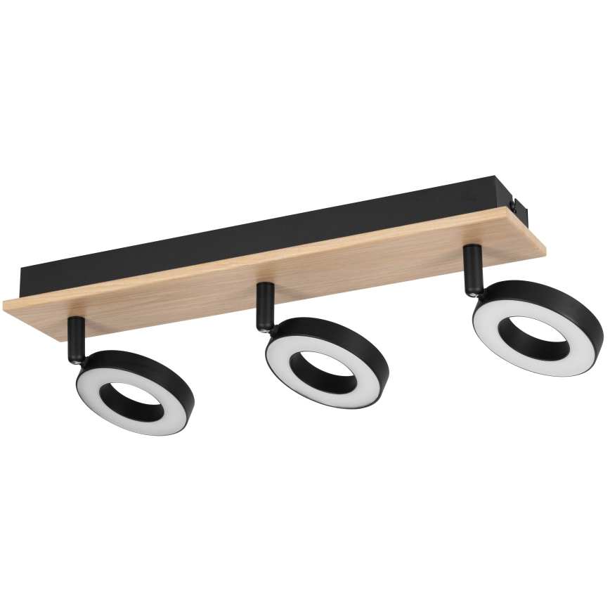 Eglo - LED Spotlight 3xLED/4.2W/230V Black/Brown