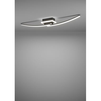 Eglo - LED Ceiling light LED/12W/230V 4000K black