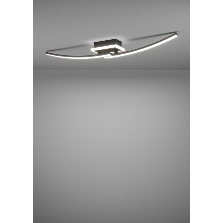 Eglo - LED Ceiling light LED/12W/230V 4000K black