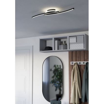 Eglo - LED Ceiling light LED/12W/230V 4000K black
