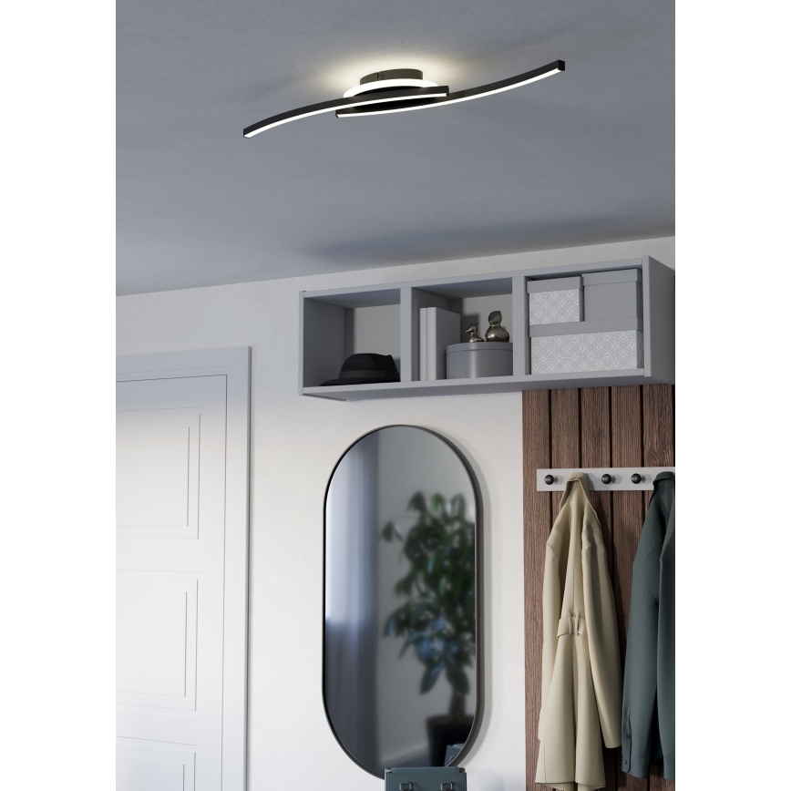 Eglo - LED Ceiling light LED/12W/230V 4000K black