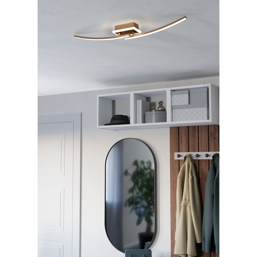 Eglo - LED Ceiling light LED/12W/230V 4000K copper