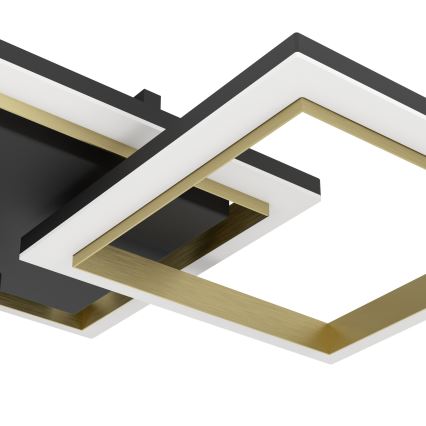 Eglo - LED Dimmable ceiling light LED/20W/230V 4000K black/gold