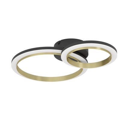 Eglo - LED Dimmable ceiling light LED/12W/230V 4000K black/gold