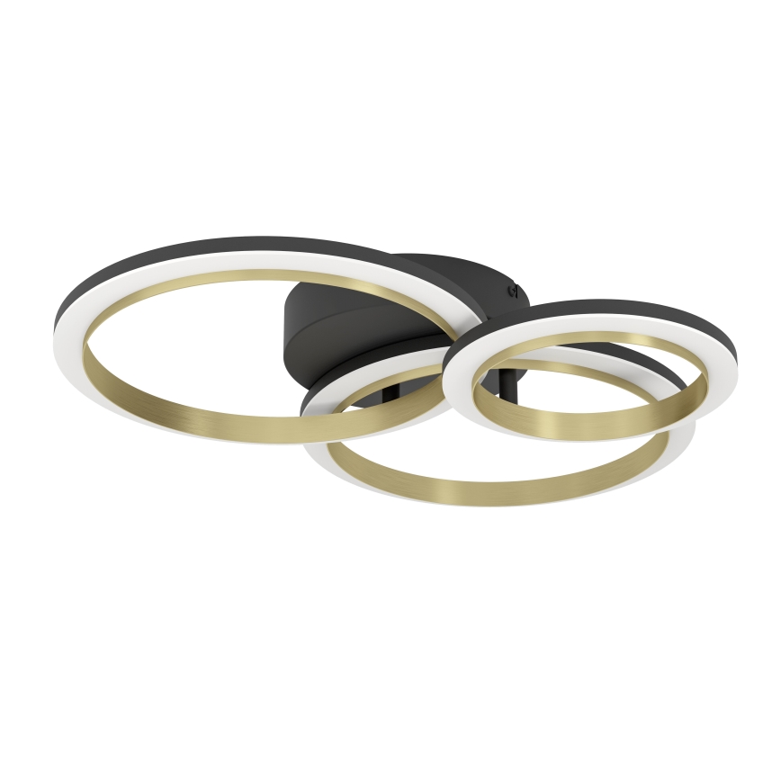 Eglo - LED Dimmable ceiling light LED/20W/230V 4000K black/gold