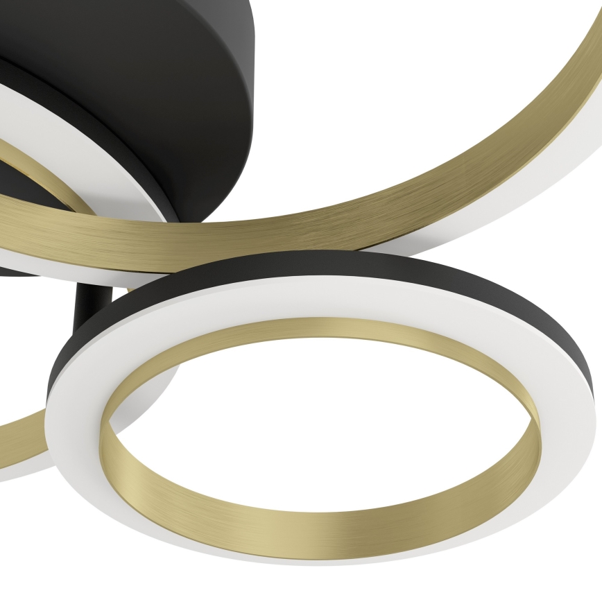 Eglo - LED Dimmable ceiling light LED/20W/230V 4000K black/gold