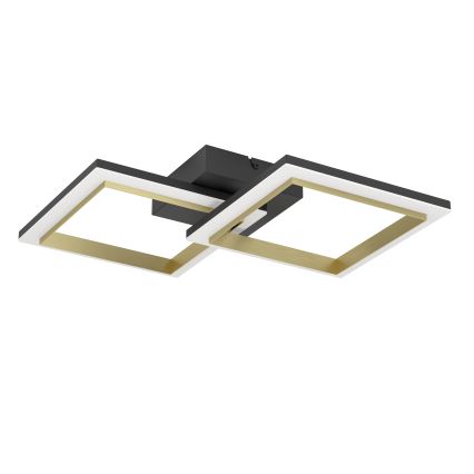 Eglo - LED Dimmable ceiling light LED/18,4W/230V 4000K black/gold