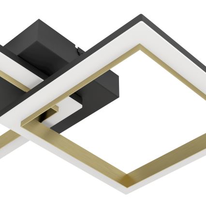 Eglo - LED Dimmable ceiling light LED/18,4W/230V 4000K black/gold
