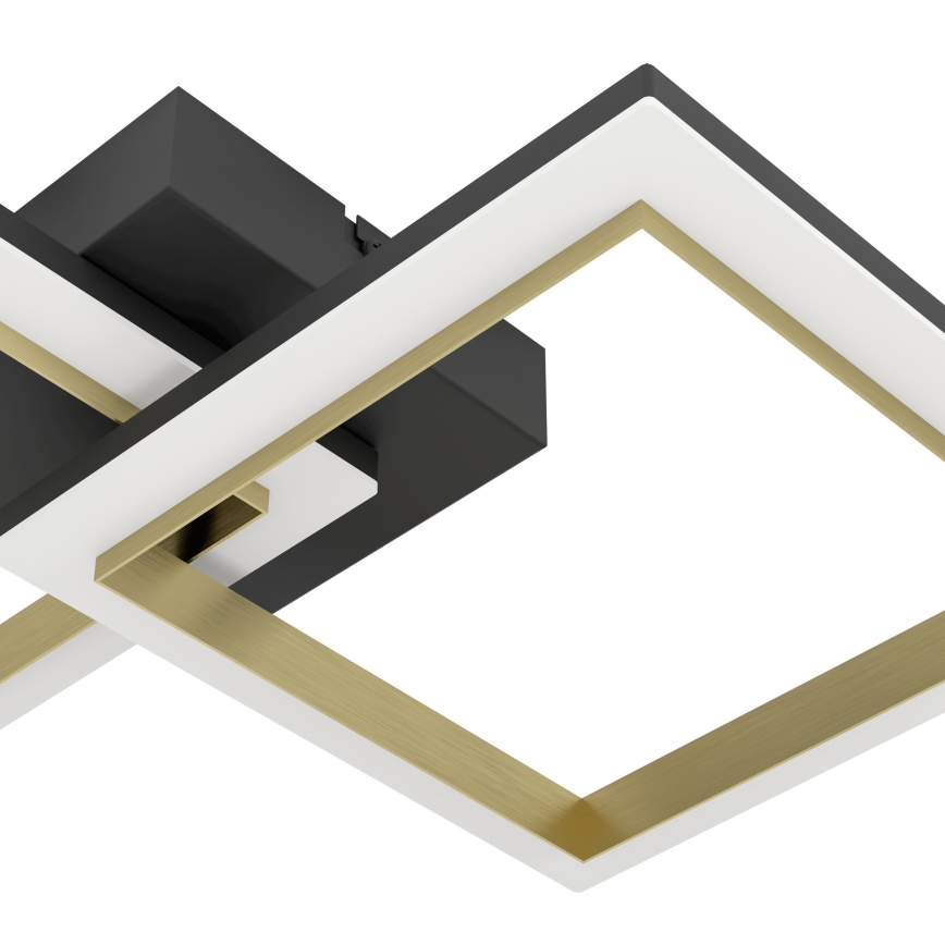 Eglo - LED Dimmable ceiling light LED/18,4W/230V 4000K black/gold