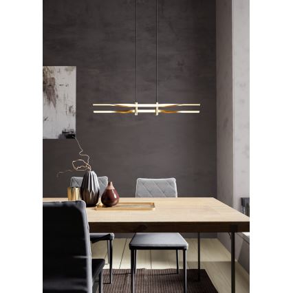 Eglo - LED Pendant Light on Cable LED/21W/230V Gold