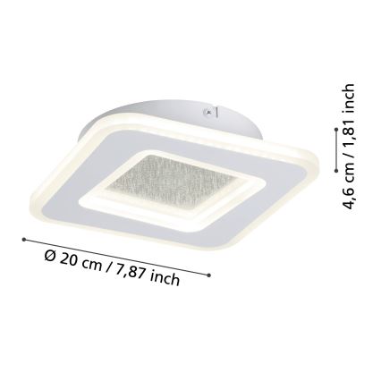 Eglo - LED Wall light LED/12W/230V 4000K white