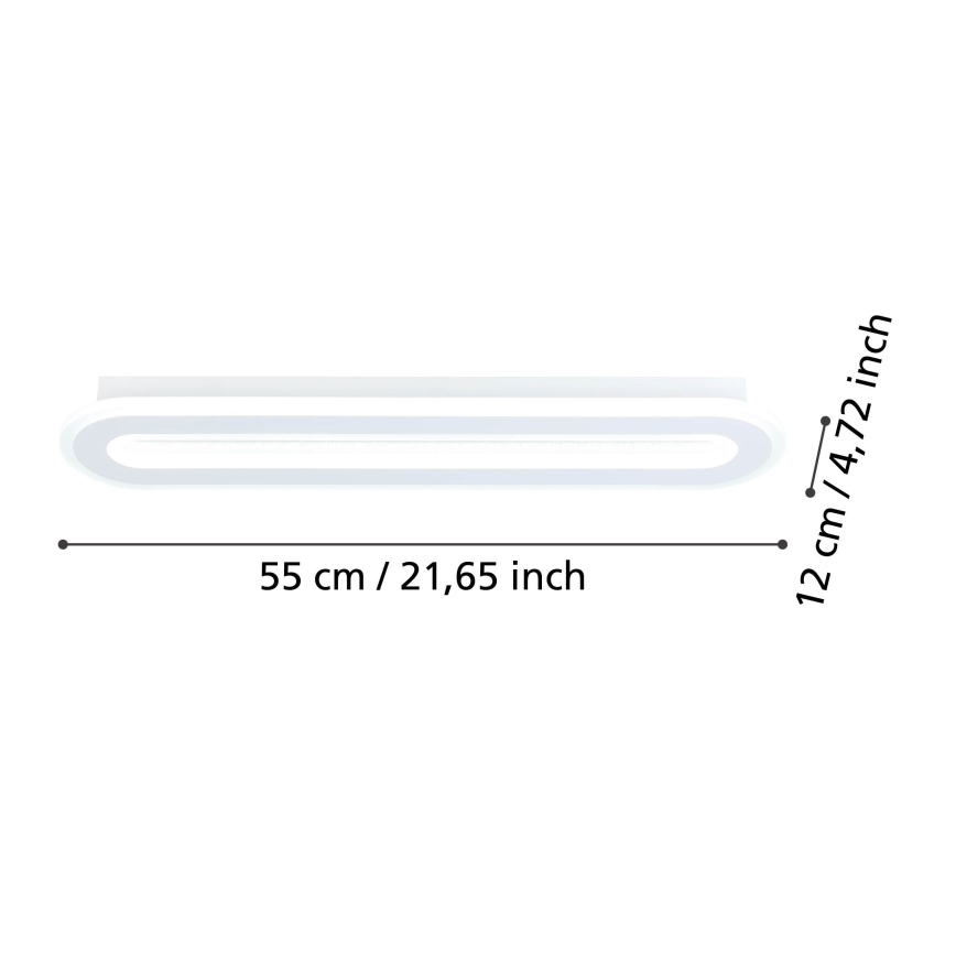 Eglo - LED Dimmable ceiling light LED/20W/230V 2700-6500K white + remote control