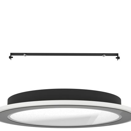 Eglo - LED Dimmable ceiling light LED/20W/230V 2700-6500K black + remote control