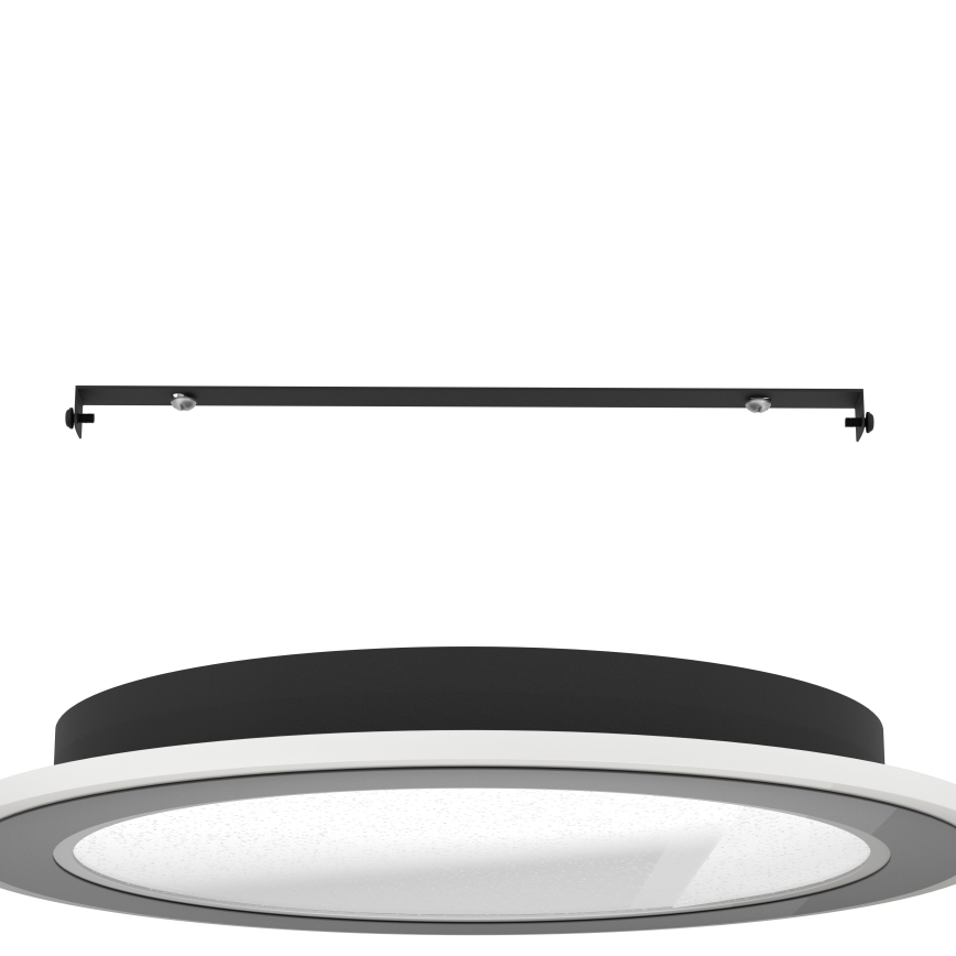 Eglo - LED Dimmable ceiling light LED/20W/230V 2700-6500K black + remote control