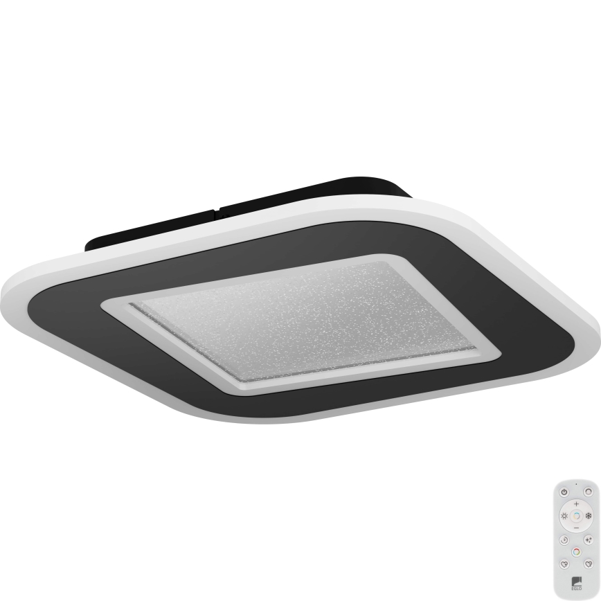 Eglo - LED Dimmable ceiling light LED/20W/230V 2700-6500K black + remote control