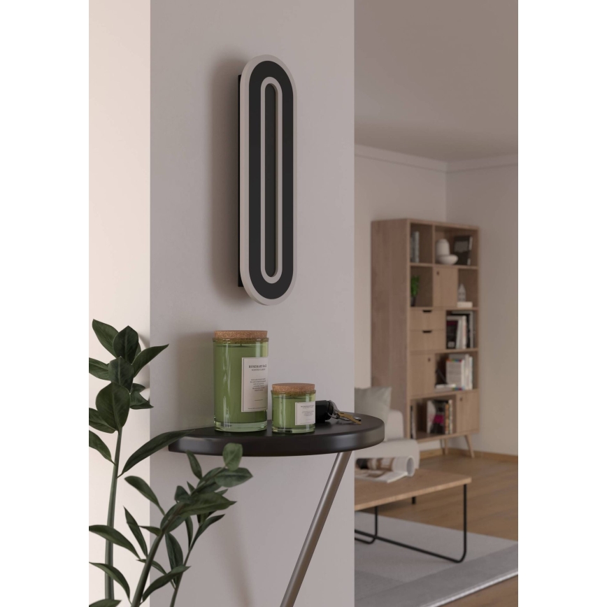Eglo - LED Wall light LED/12W/230V 4000K black