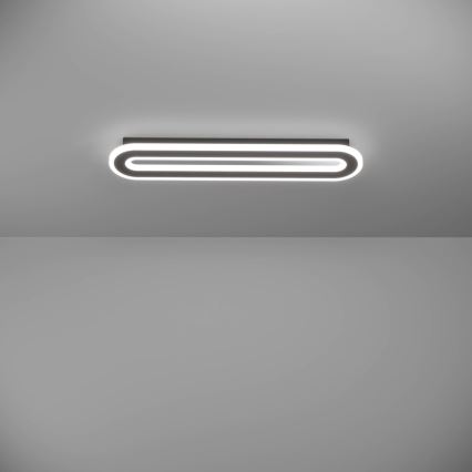 Eglo - LED Dimmable ceiling light LED/20W/230V 2700-6500K black + remote control