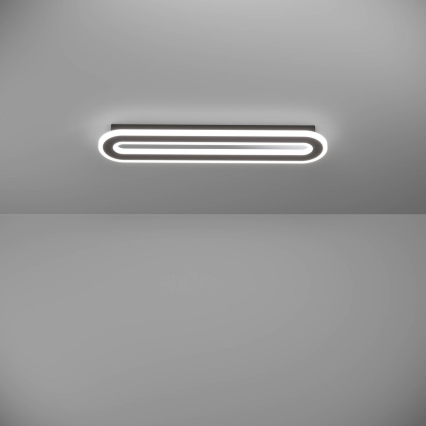 Eglo - LED Dimmable ceiling light LED/20W/230V 2700-6500K black + remote control