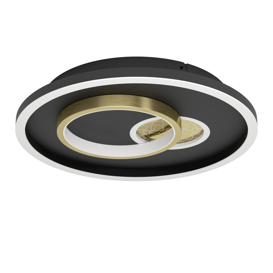 Eglo - LED Ceiling light 1xLED/14W/230V + 1xLED/8,5W d. 38 cm black/gold
