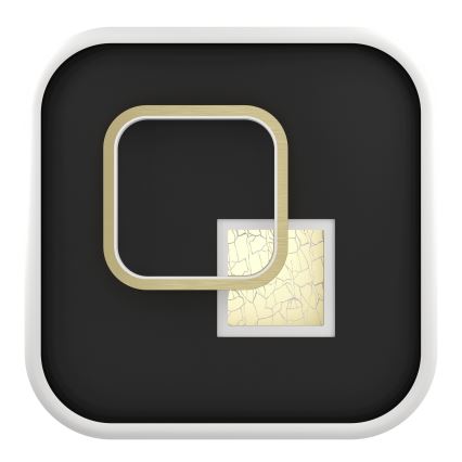 Eglo - LED Ceiling Light LED/16.2W/230V + LED/9.2W 38x38 cm Black/Gold