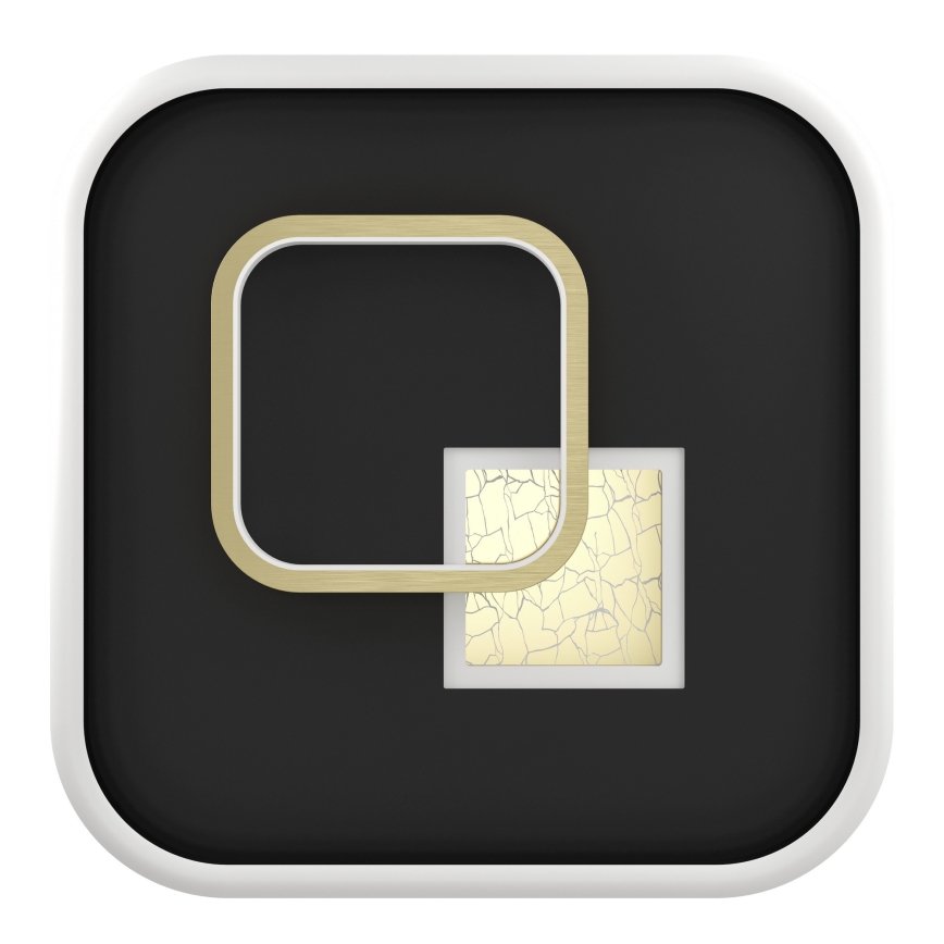 Eglo - LED Ceiling Light LED/16.2W/230V + LED/9.2W 38x38 cm Black/Gold