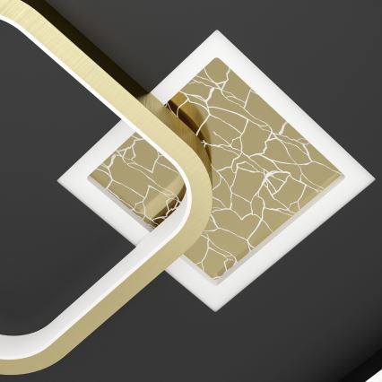 Eglo - LED Ceiling Light LED/16.2W/230V + LED/9.2W 38x38 cm Black/Gold