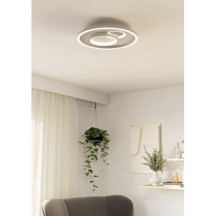 Eglo - LED Ceiling light 1xLED/14W/230V + 1xLED/8,5W d. 38 cm white