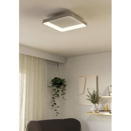 Eglo - LED Dimmable ceiling light LORETELLO LED/12W/230V white + remote control