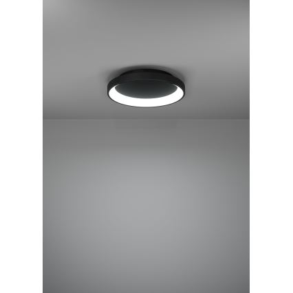 Eglo - LED Dimmable ceiling light LED/12W/230V 2700-6500K black + remote control