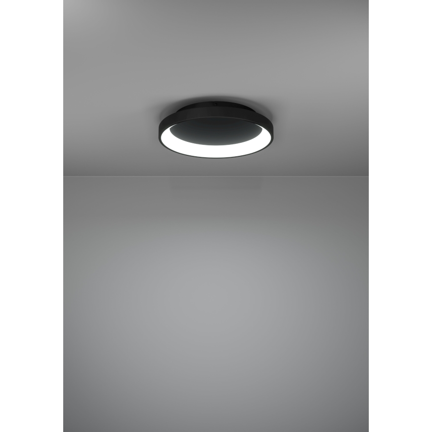Eglo - LED Dimmable ceiling light LED/12W/230V 2700-6500K black + remote control