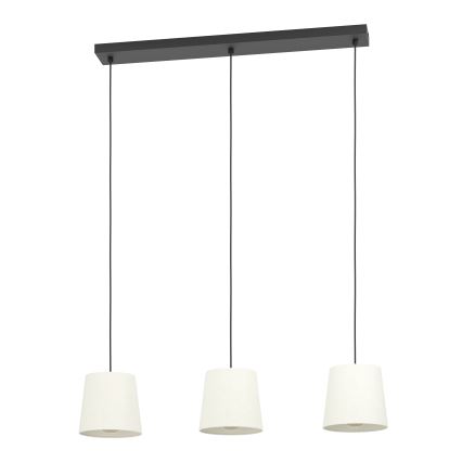 Eglo - Chandelier on a string 3xE27/60W/230V white