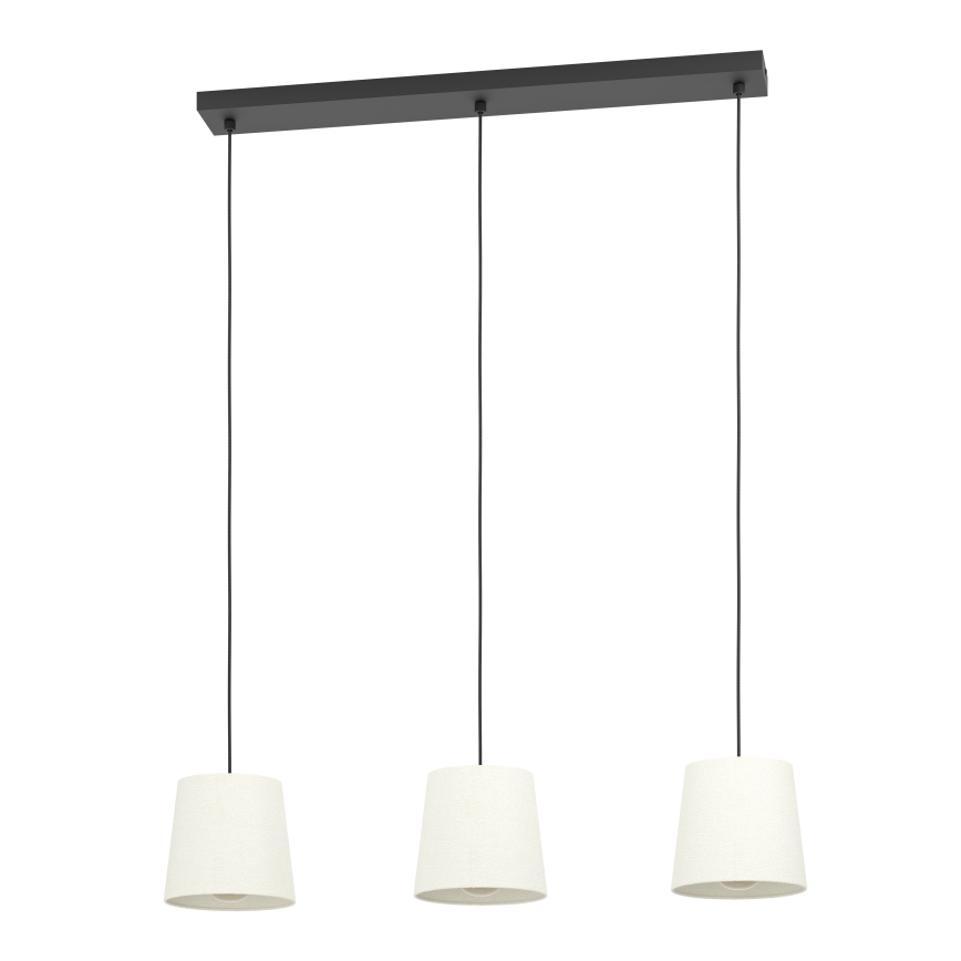 Eglo - Chandelier on a string 3xE27/60W/230V white