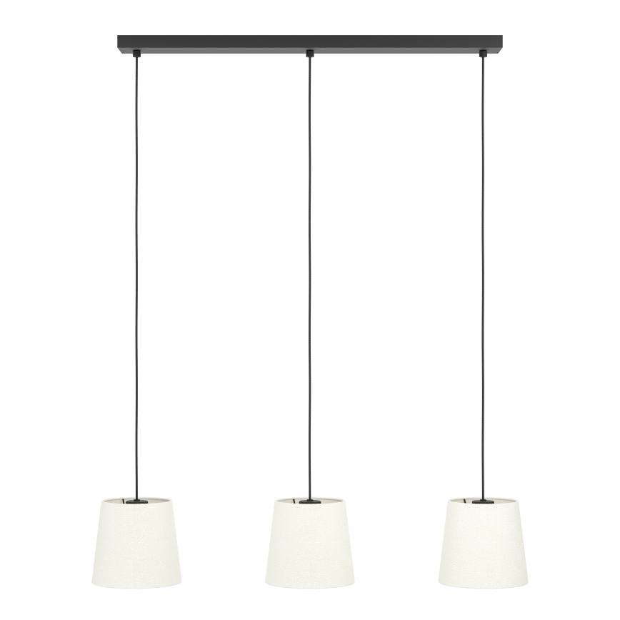 Eglo - Chandelier on a string 3xE27/60W/230V white