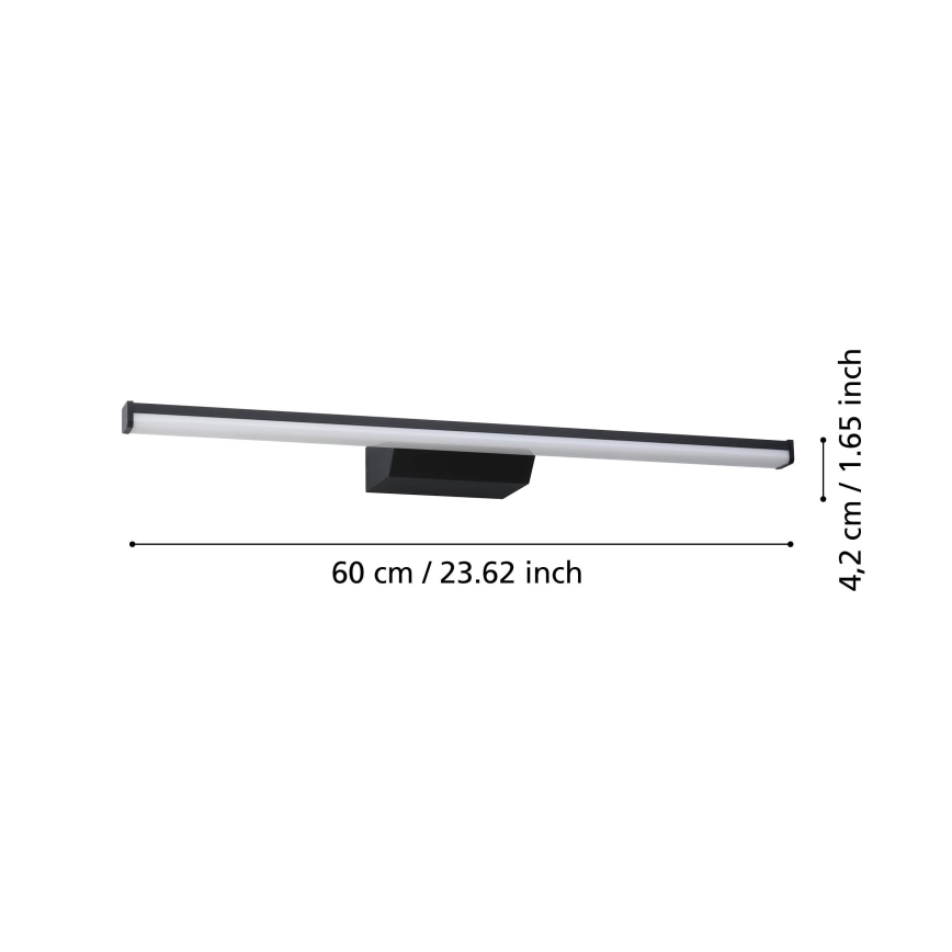 Eglo - LED RGBW Dimmable bathroom mirror lighting LED/12W/230V 2700-6500K IP44 black